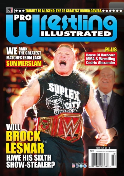 Pro Wrestling Illustrated October 01, 2018 Issue Cover