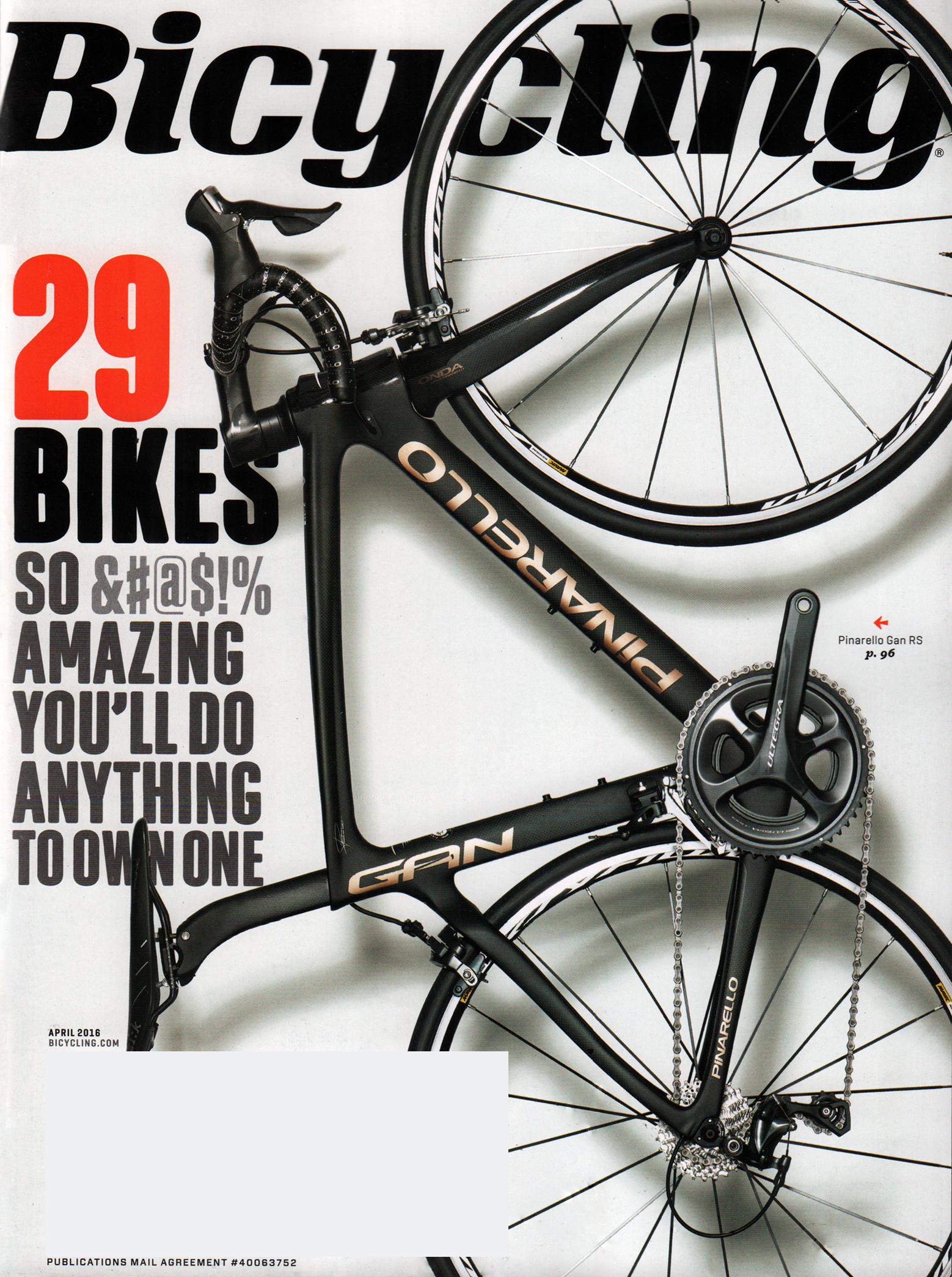 Bicycling April 01, 2016 Issue Cover