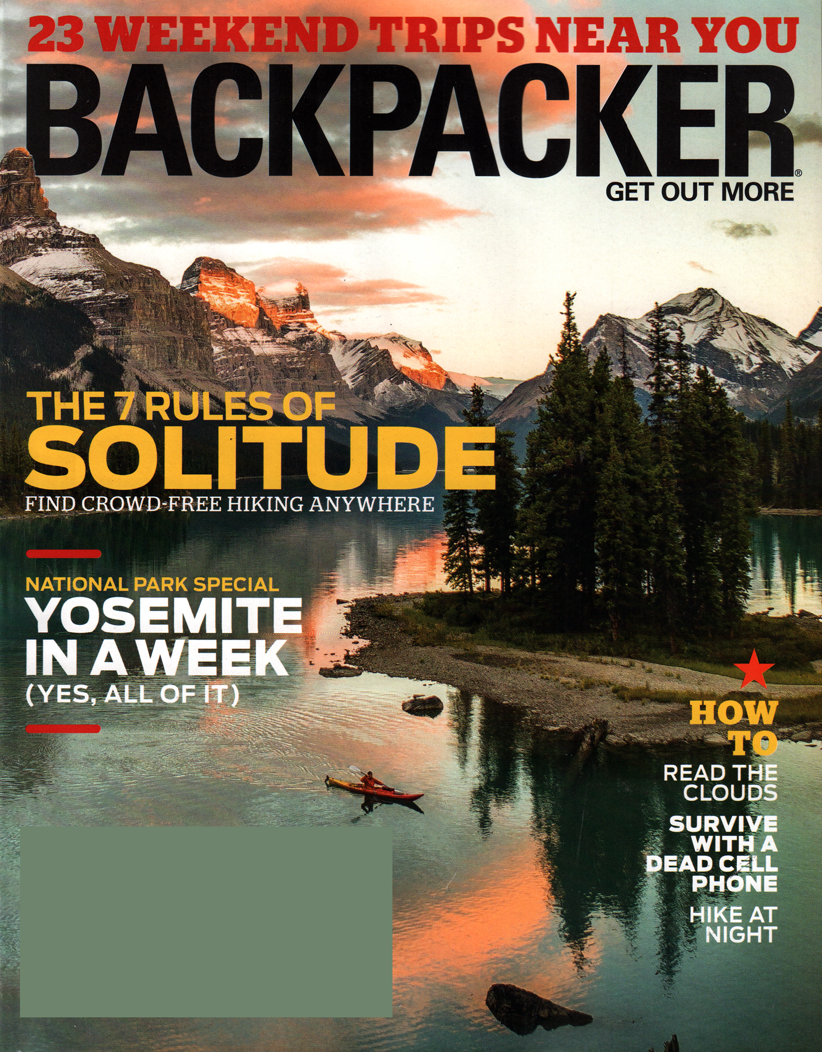 Backpacker September 01, 2015 Issue Cover
