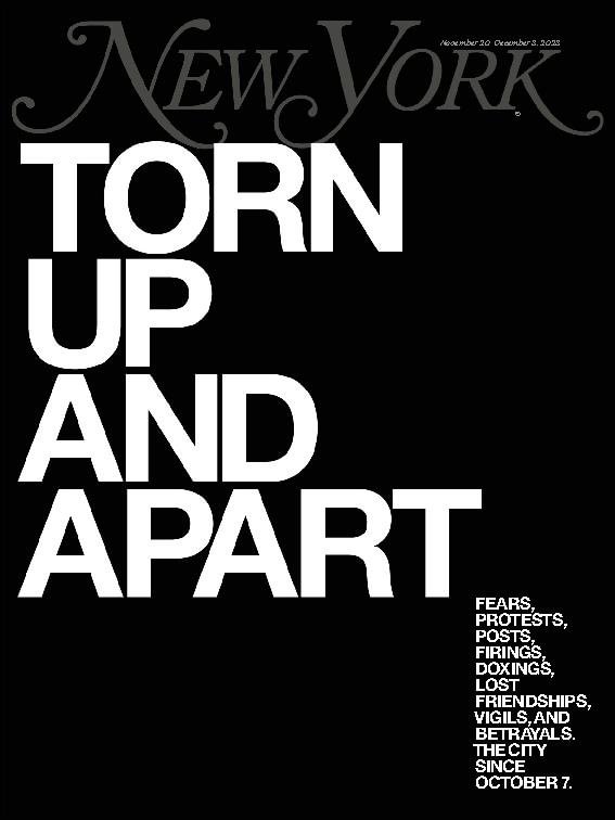 New-York-Magazine November 20, 2023 Issue Cover