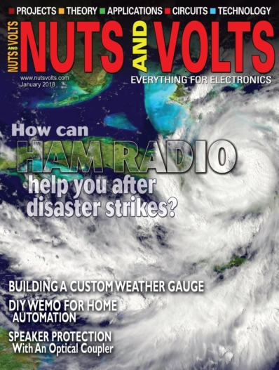 Nuts & Volts January 01, 2018 Issue Cover