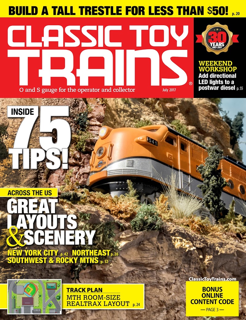 Classic-Toy-Trains July 01, 2017 Issue Cover