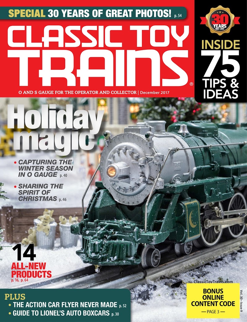 Classic-Toy-Trains December 01, 2017 Issue Cover