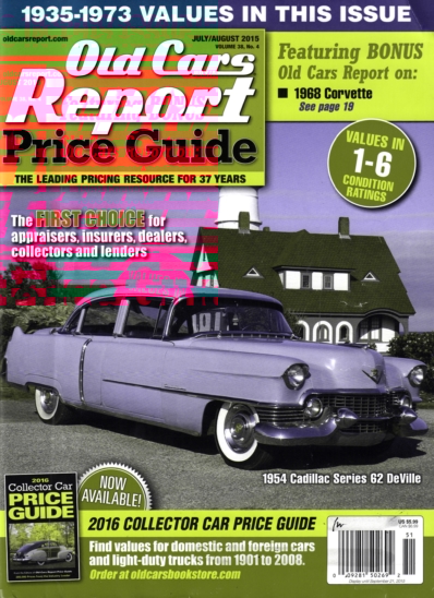Old Cars Report Price Guide July 01, 2015 Issue Cover