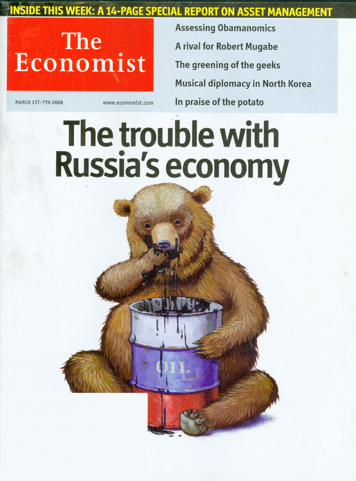 The-Economist March 01, 2008 Issue Cover