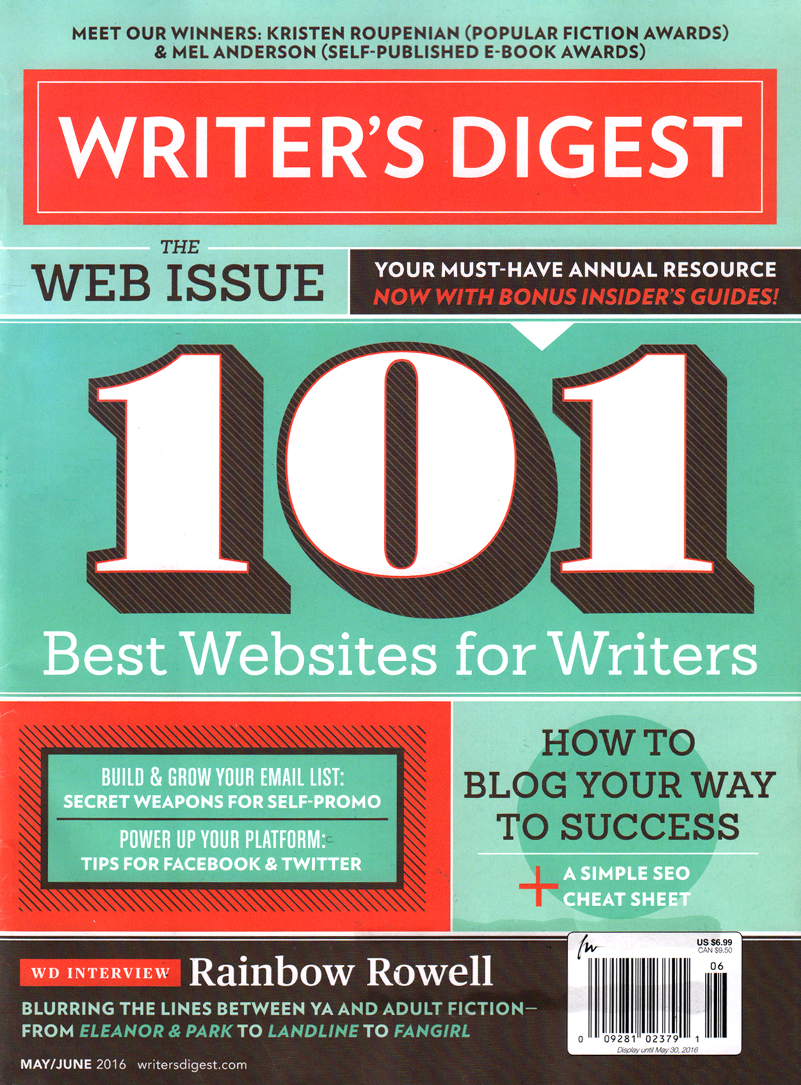 Writers-Digest May 01, 2016 Issue Cover