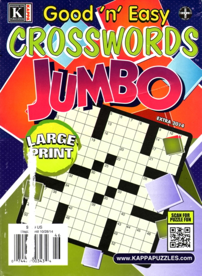 Good N Easy Crosswords Jumbo August 01, 2014 Issue Cover