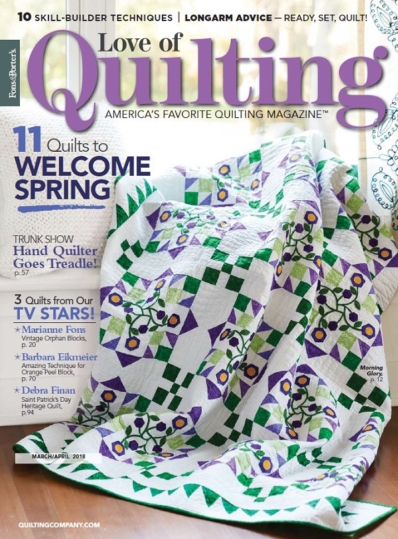 Fons & Porter's Love of Quilting March 01, 2018 Issue Cover