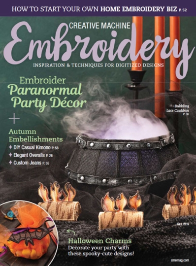 Creative Machine Embroidery September 01, 2019 Issue Cover