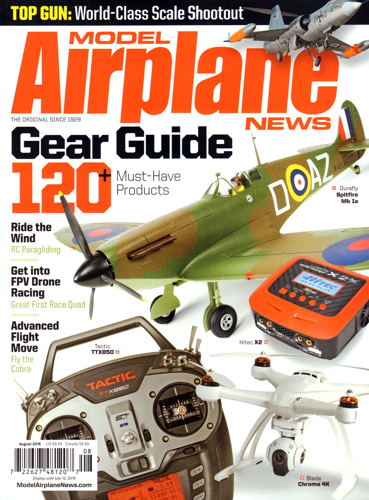 Model-Airplane-News August 01, 2016 Issue Cover