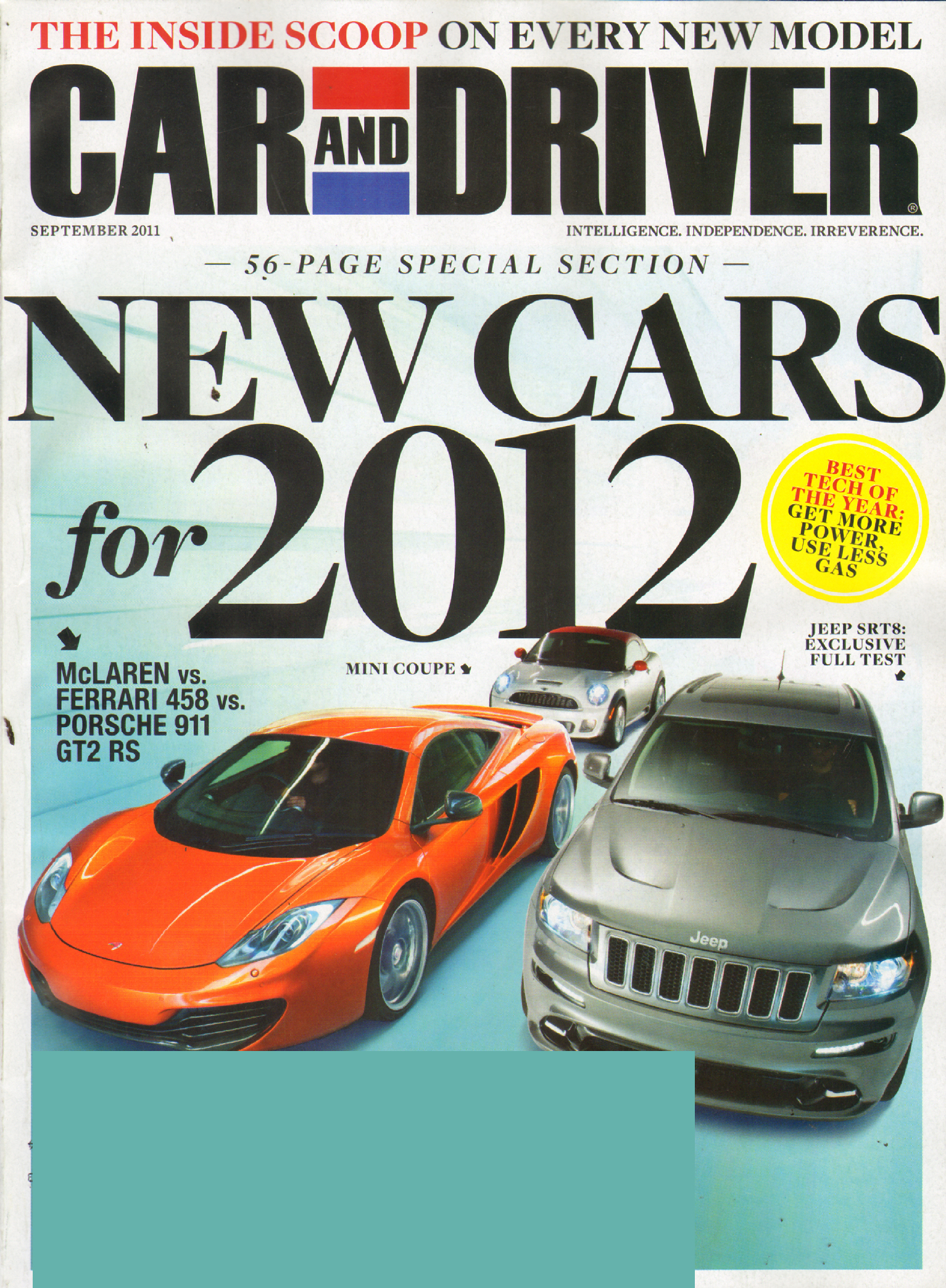 Car-And-Driver September 01, 2011 Issue Cover