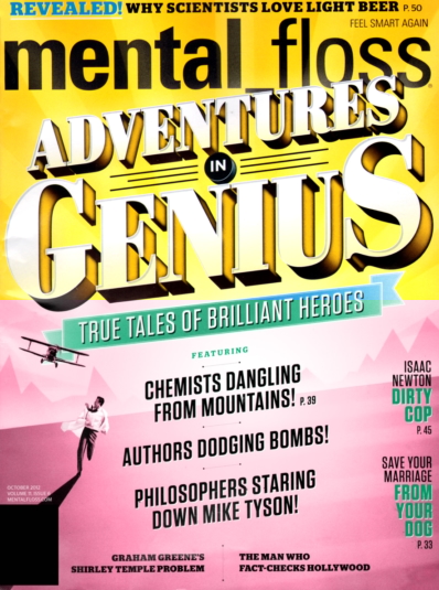 Mental Floss October 01, 2012 Issue Cover