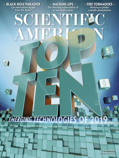 Scientific American December 01, 2019 Issue Cover