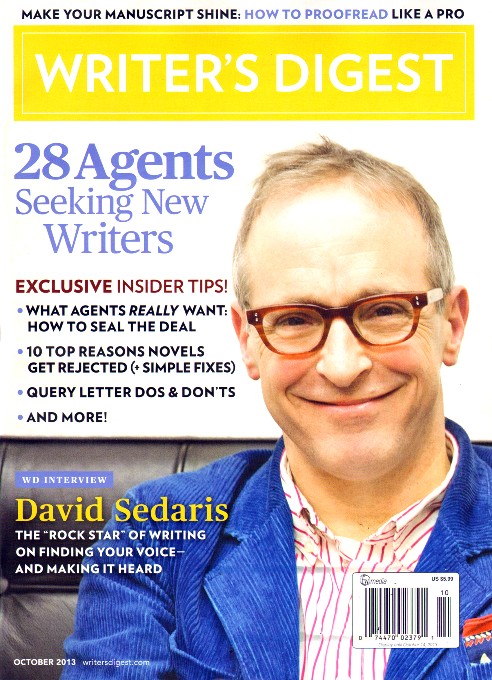 Writers-Digest October 01, 2013 Issue Cover