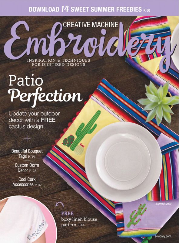 Creative-Machine-Embroidery June 01, 2020 Issue Cover