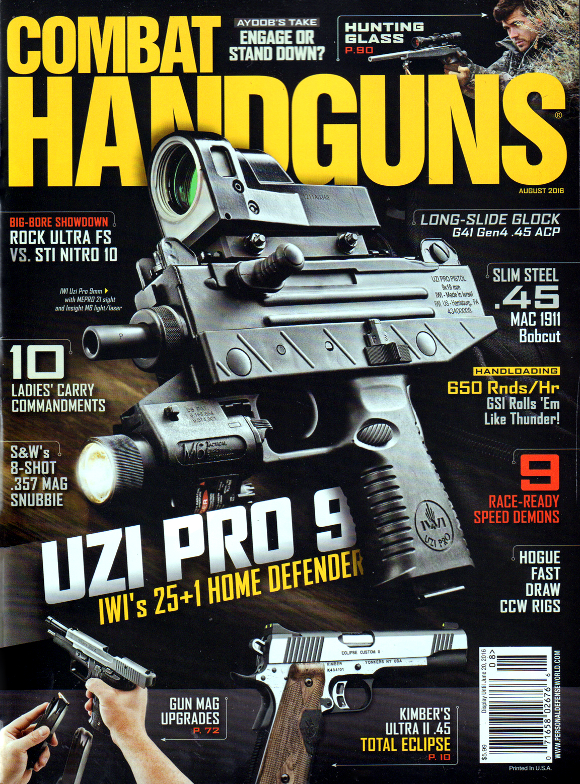 Combat-Handguns August 01, 2016 Issue Cover