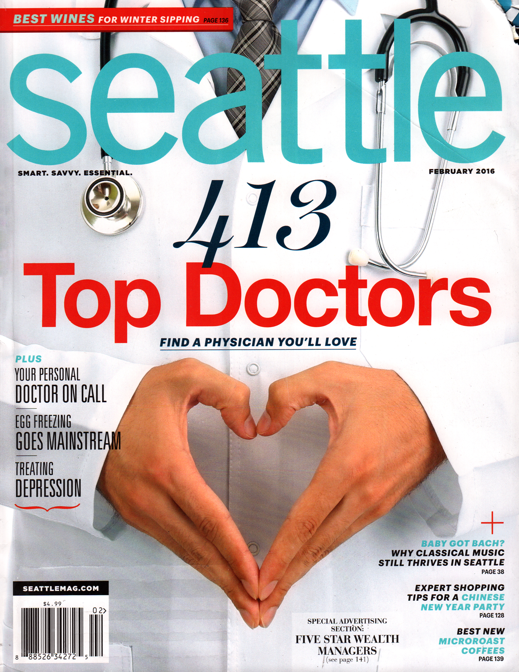 Seattle-Magazine February 01, 2016 Issue Cover