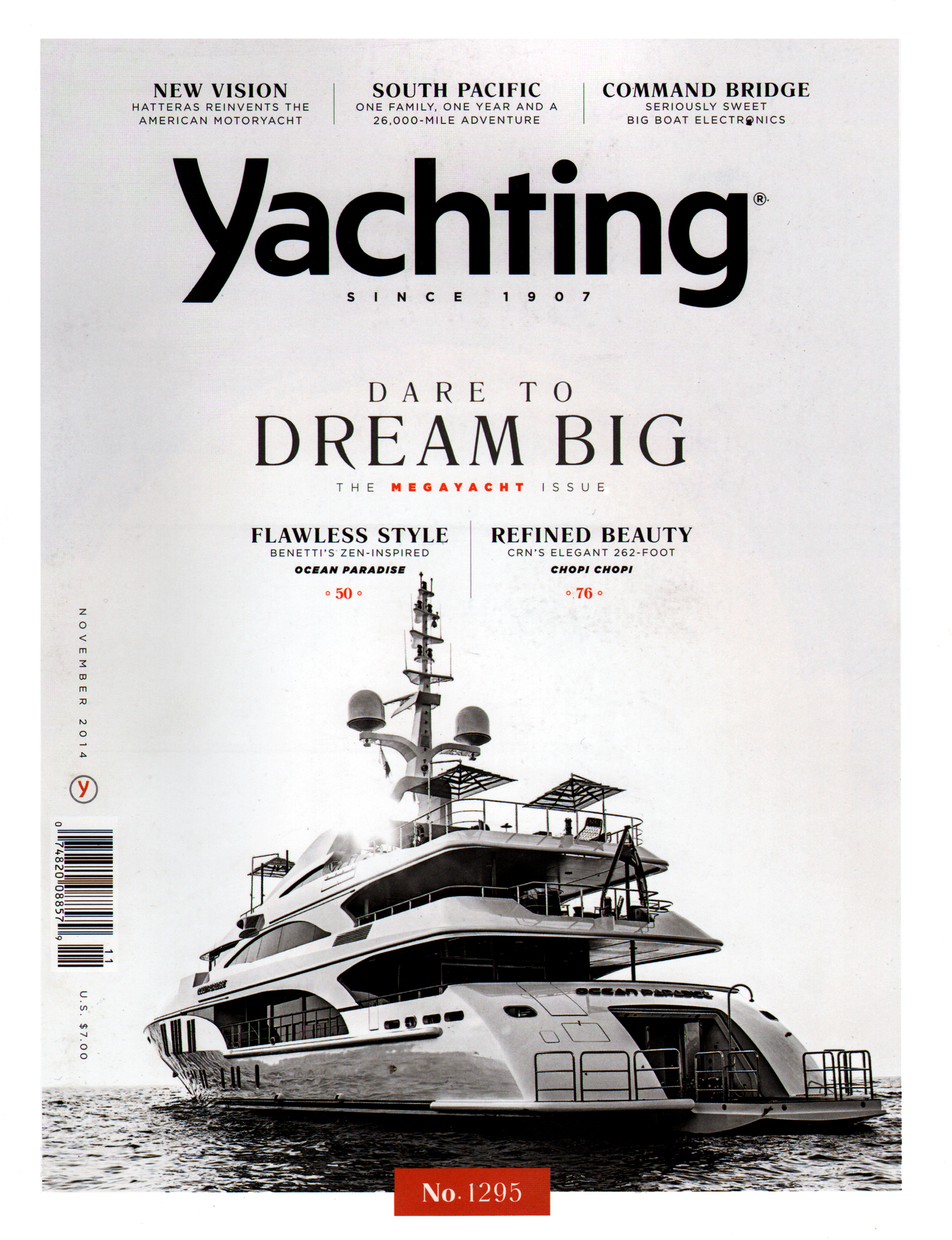 yachting November 01, 2014 Issue Cover