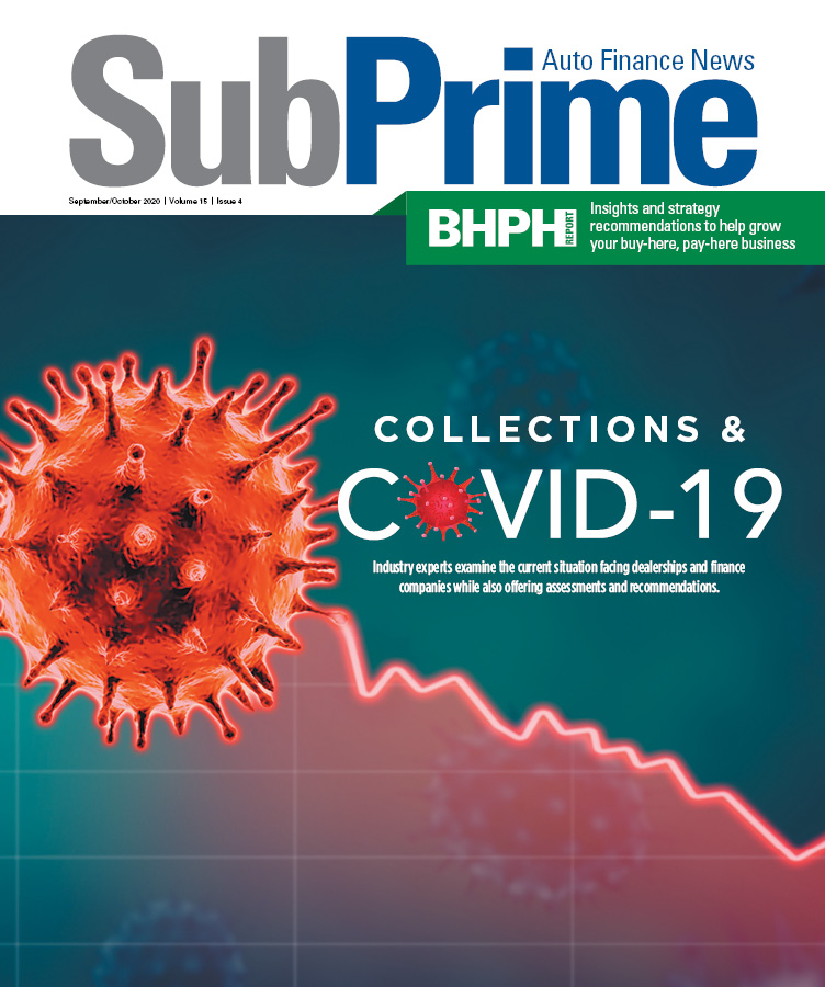 Subprime-Auto-Finance-News September 01, 2020 Issue Cover