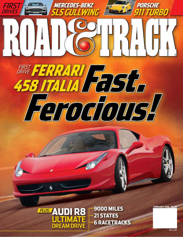 Road-and-Track February 01, 2010 Issue Cover