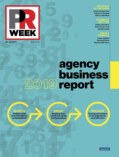 prweek May 01, 2019 Issue Cover