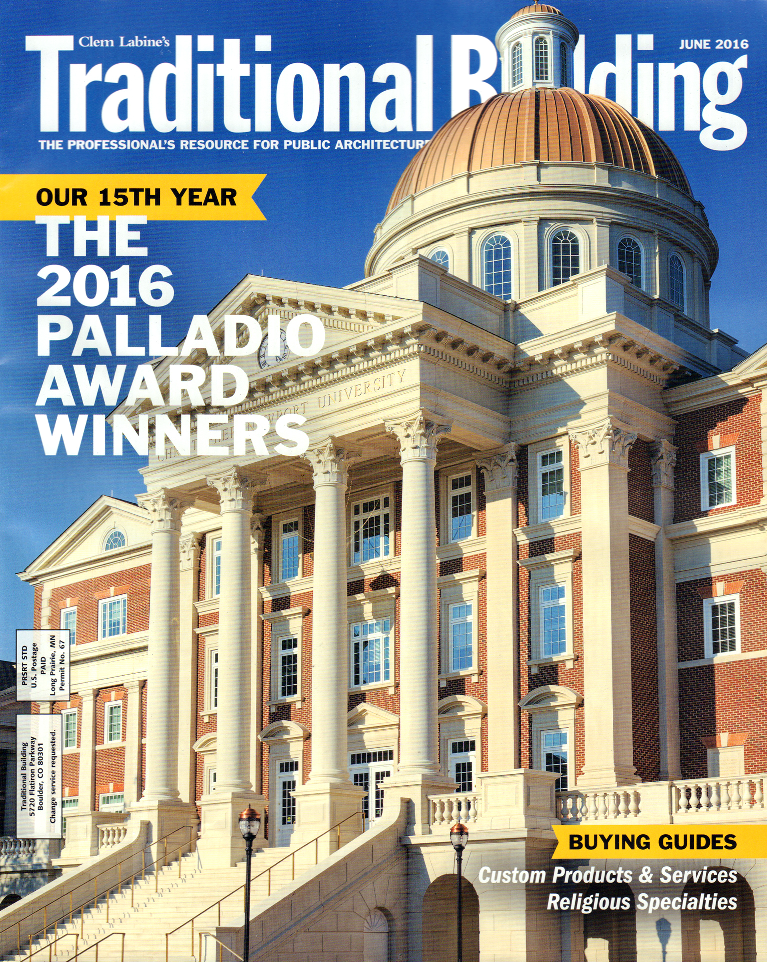 Traditional-Building June 01, 2016 Issue Cover