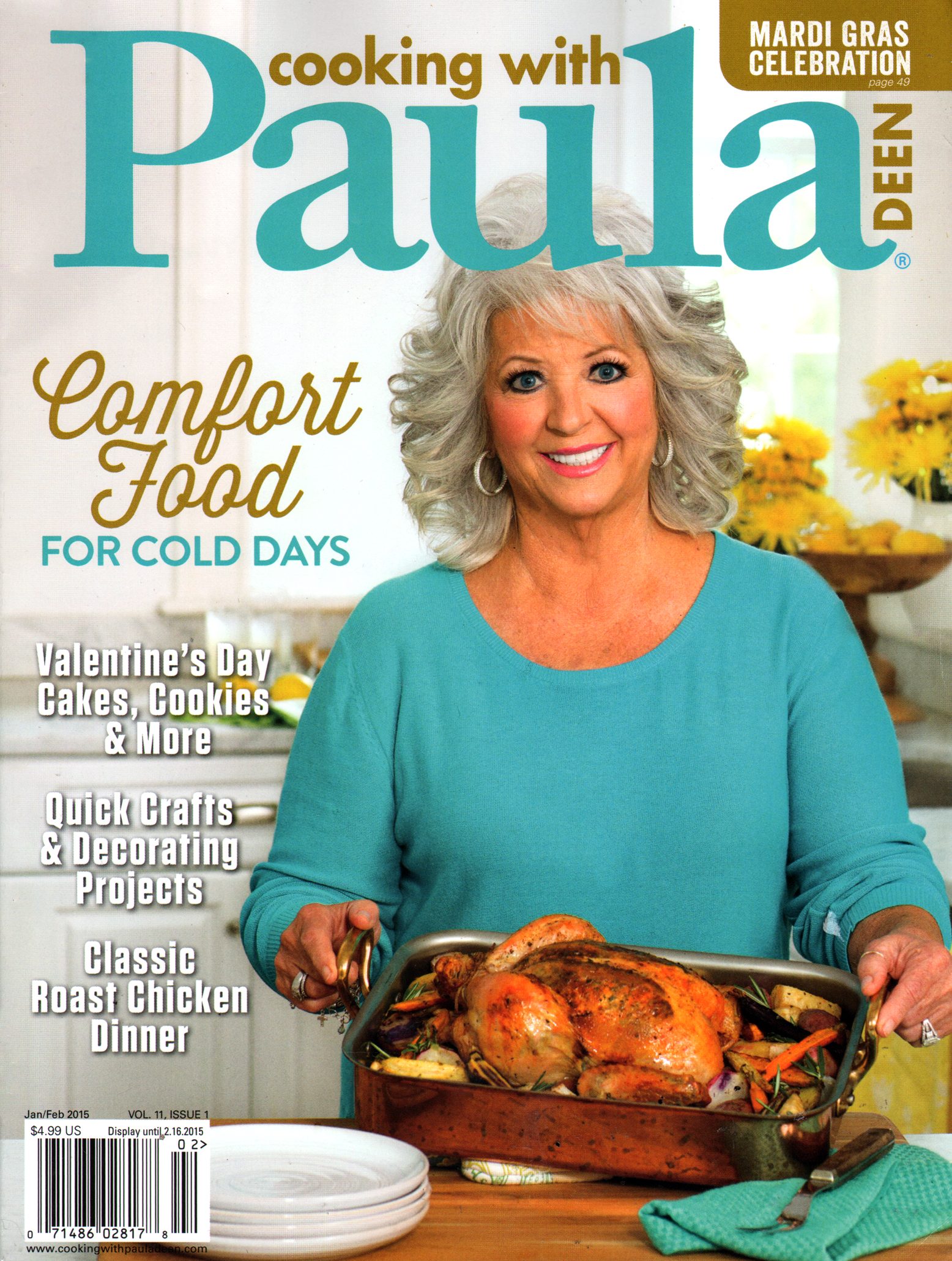 Cooking-With-Paula-Deen January 01, 2015 Issue Cover
