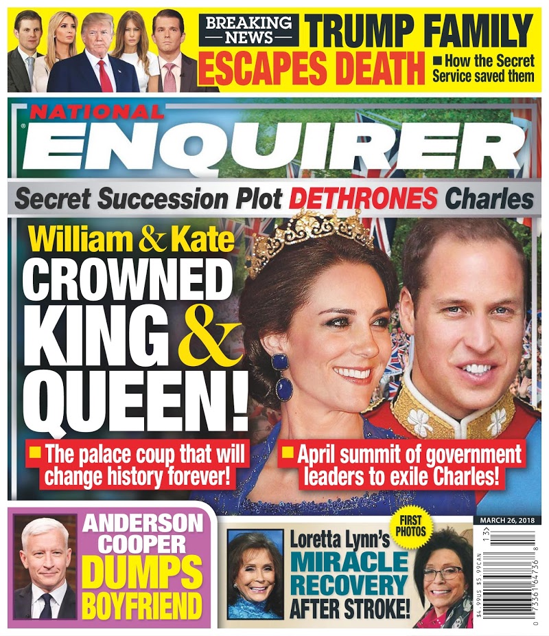national-enquirer March 26, 2018 Issue Cover
