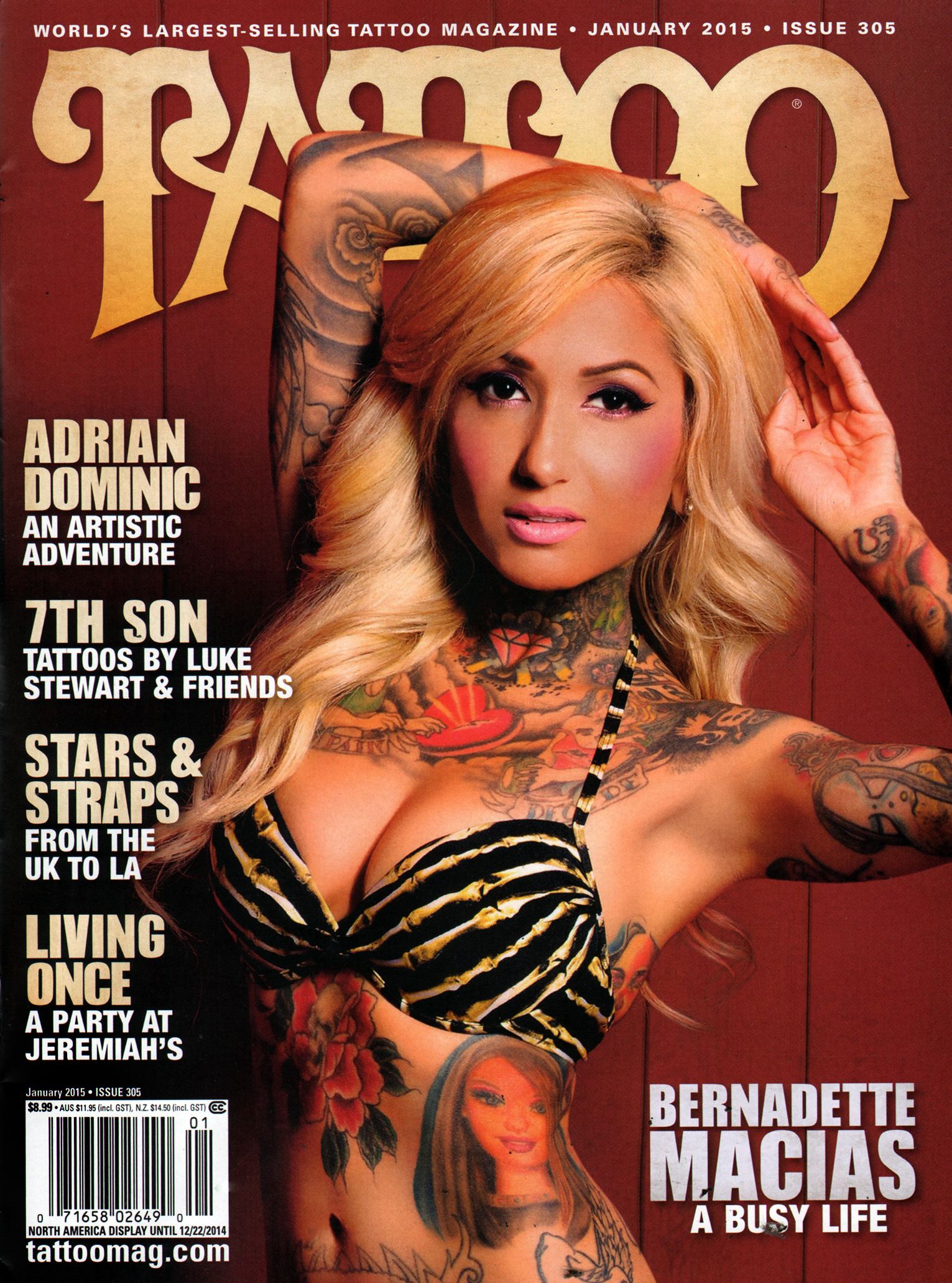 Tattoo January 01, 2015 Issue Cover