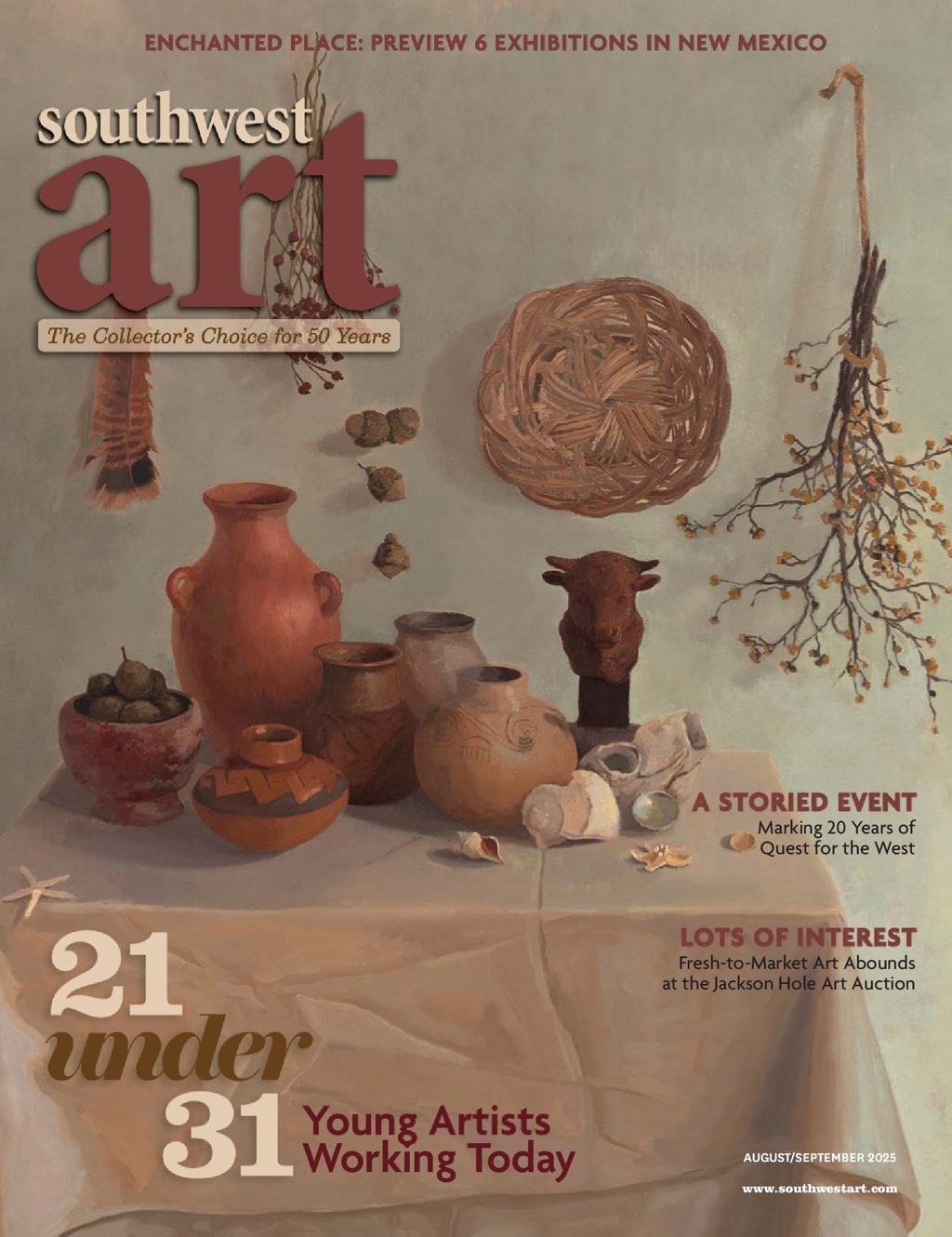 Southwest-Art August 01, 2025 Issue Cover