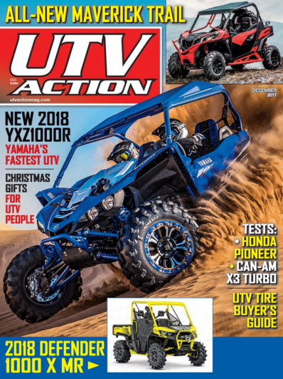 UTV Action December 01, 2017 Issue Cover
