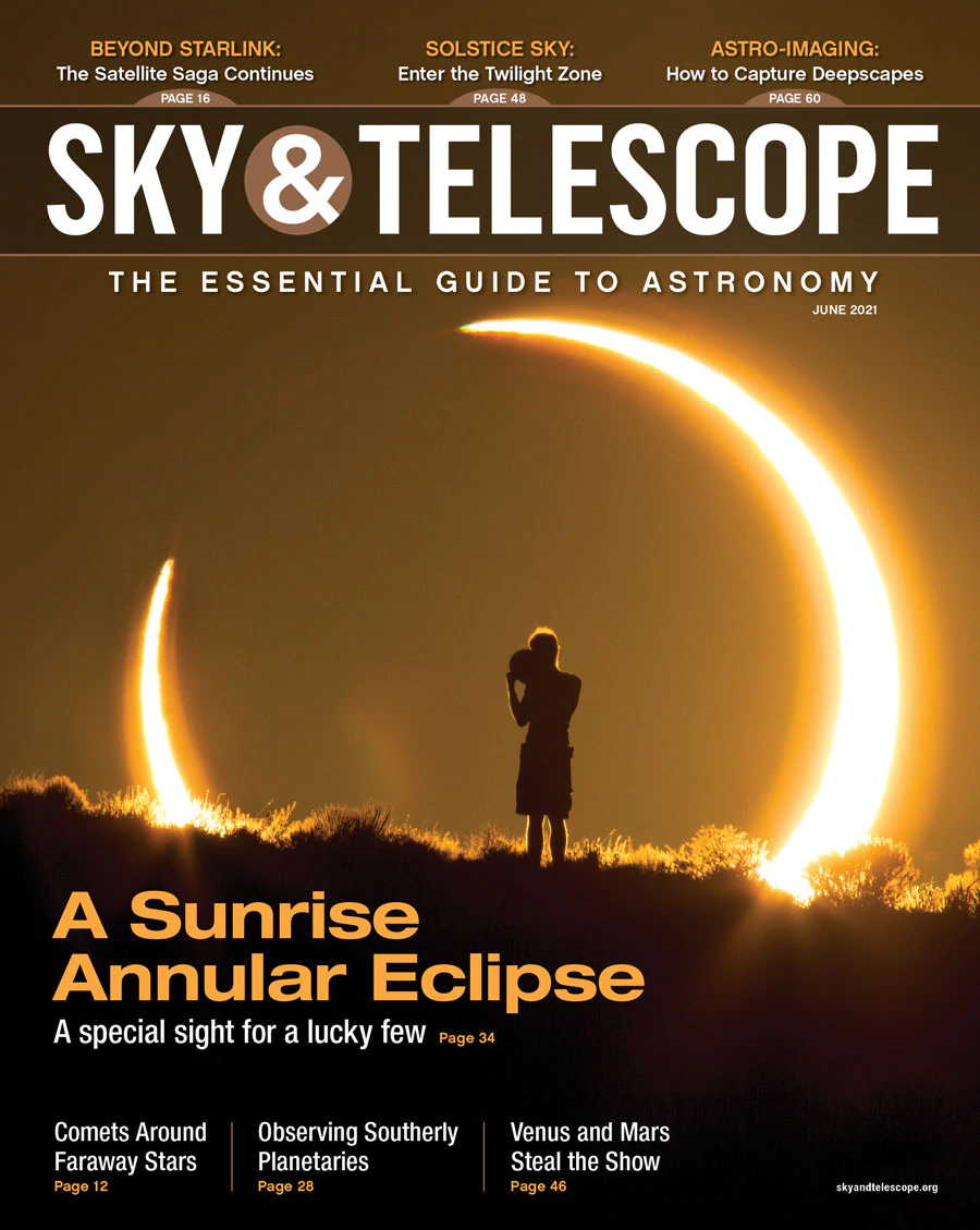 Sky-and-Telescope June 01, 2021 Issue Cover