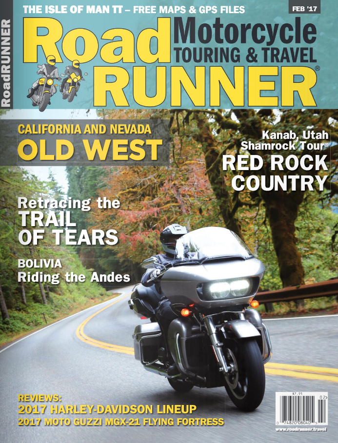 Road-RUNNER-Motorcycle-and-Touring February 01, 2017 Issue Cover