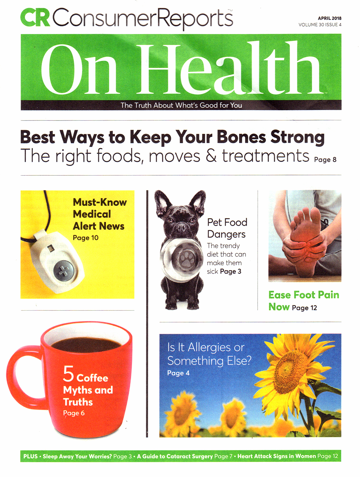 Consumer-Reports-On-Health April 01, 2018 Issue Cover