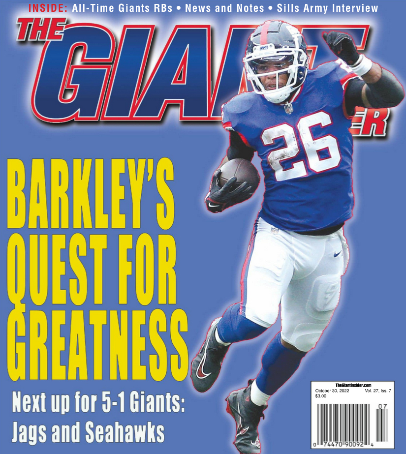 Giants-Insider October 30, 2022 Issue Cover