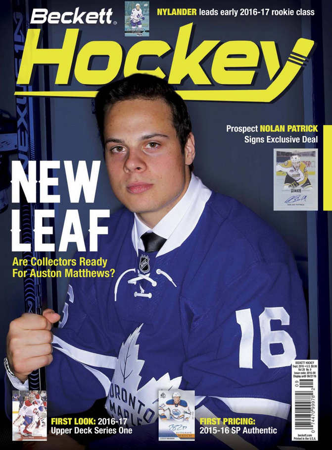 Beckett-Hockey September 01, 2016 Issue Cover