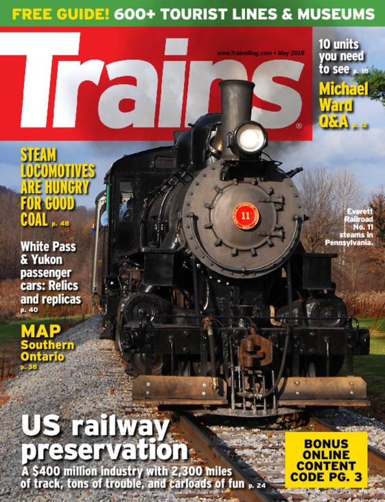 Trains May 01, 2016 Issue Cover