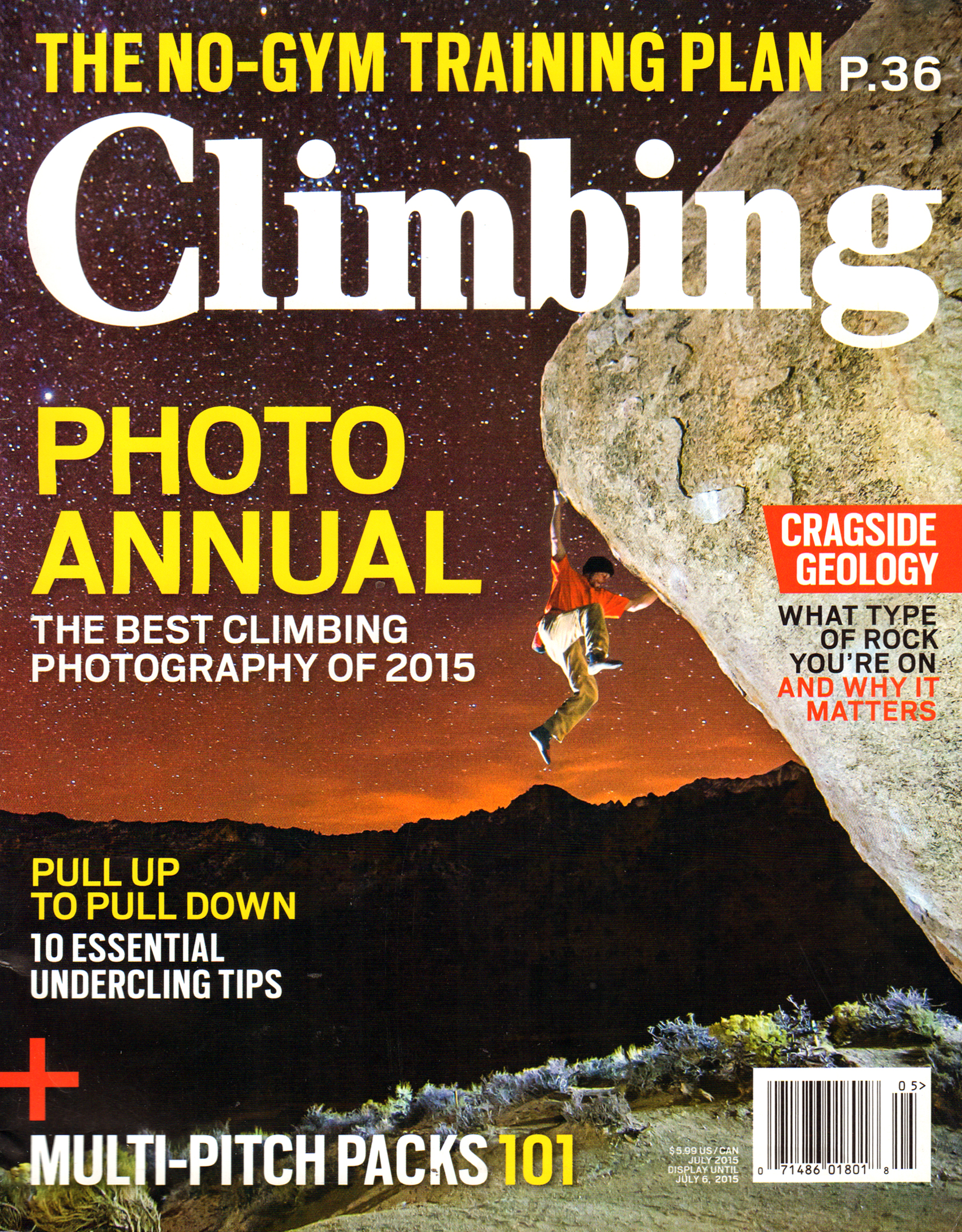 Climbing-Magazine July 01, 2015 Issue Cover