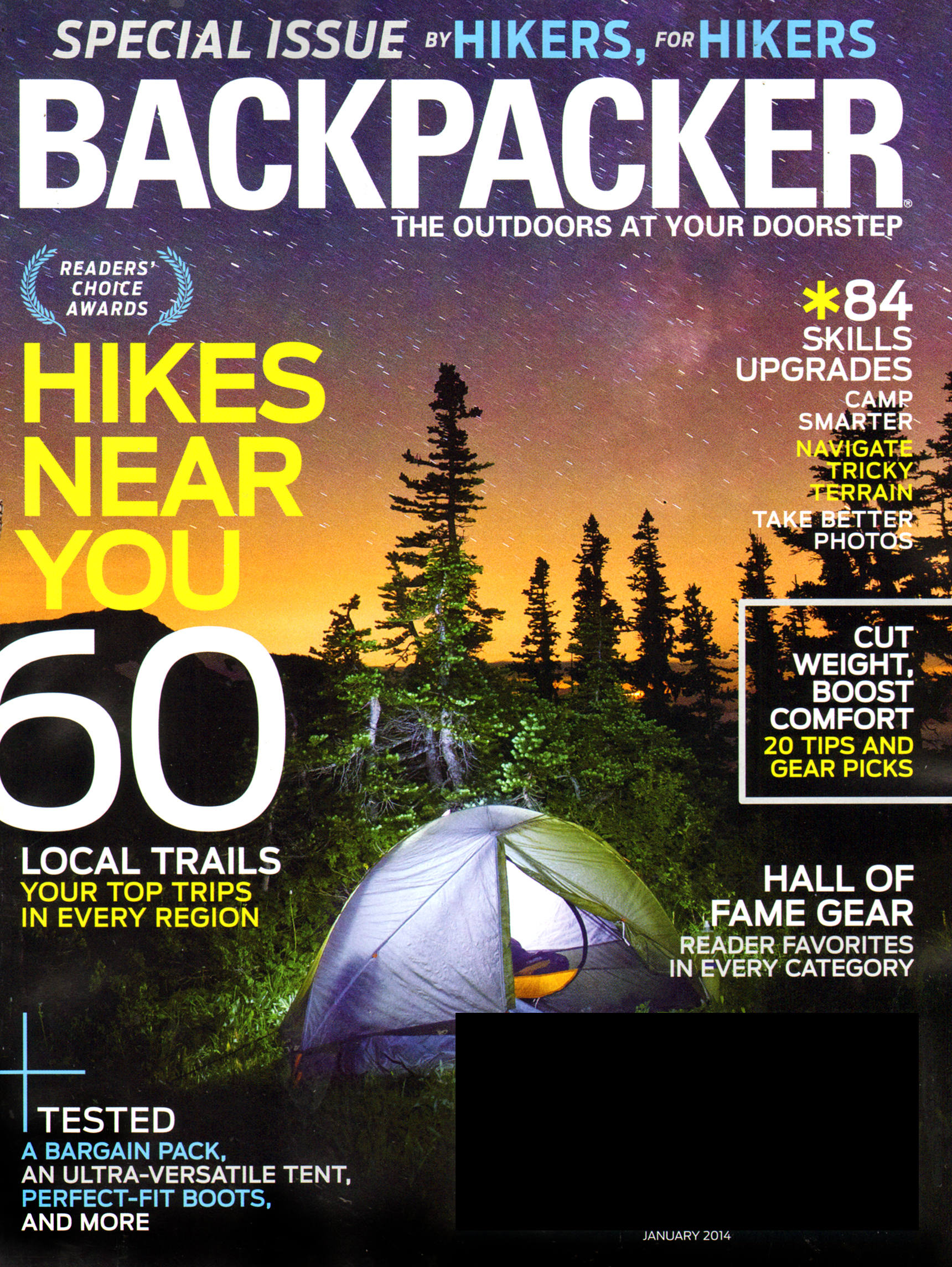 Backpacker January 01, 2014 Issue Cover