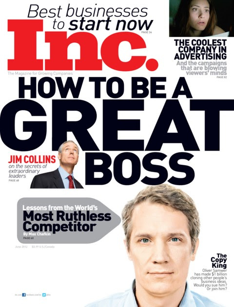Inc-Magazine June 01, 2012 Issue Cover