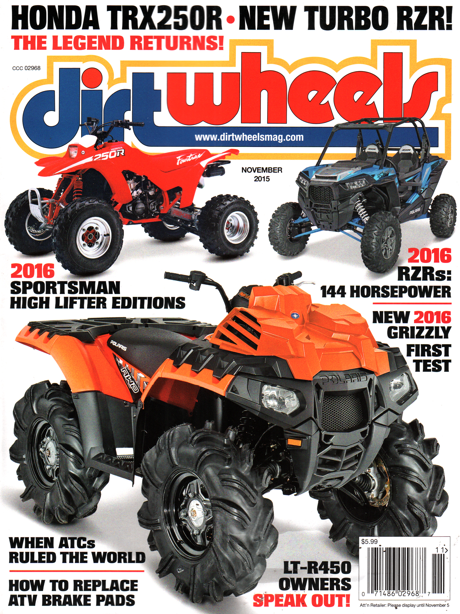 Dirt-Wheels November 01, 2015 Issue Cover