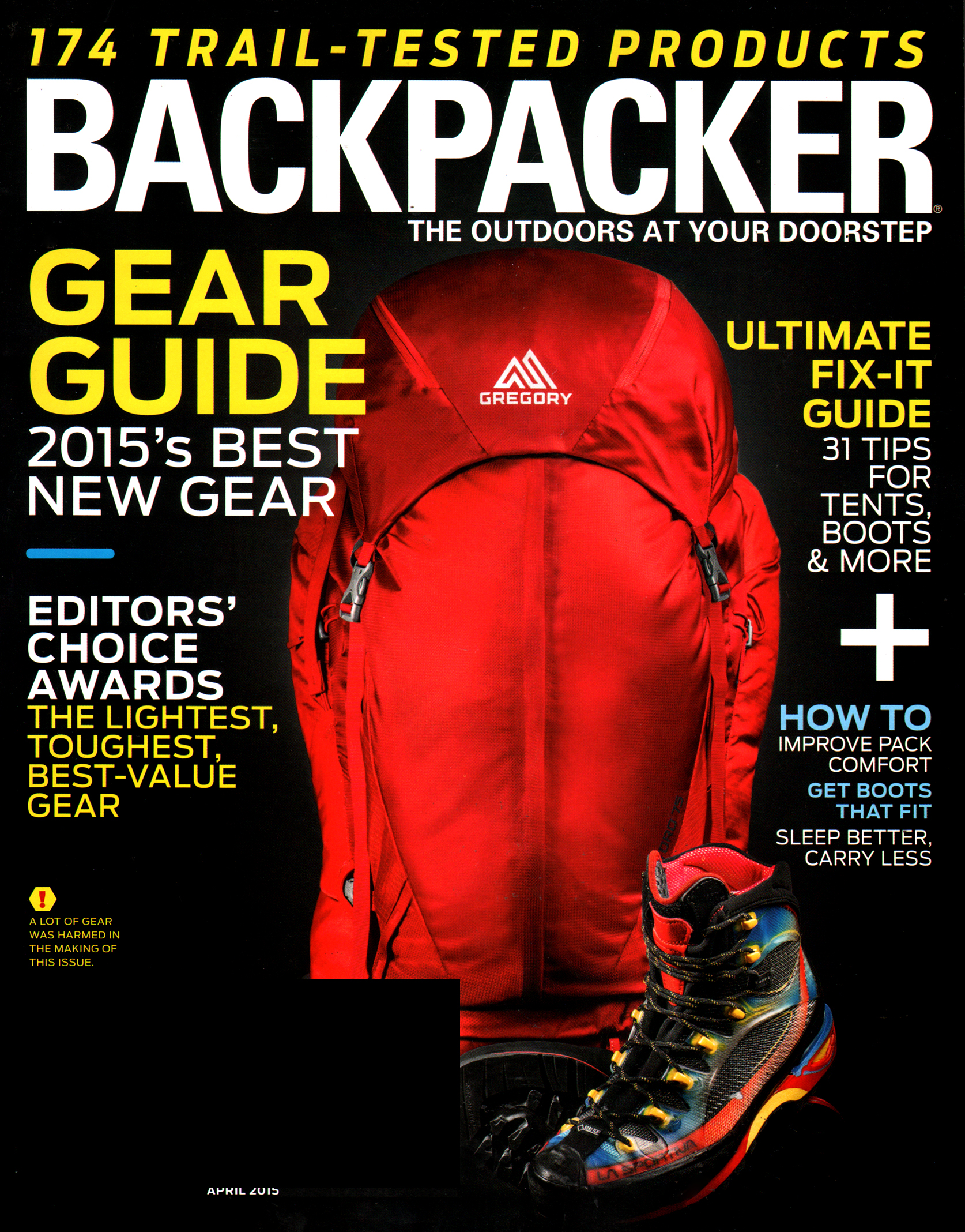 Backpacker April 01, 2015 Issue Cover