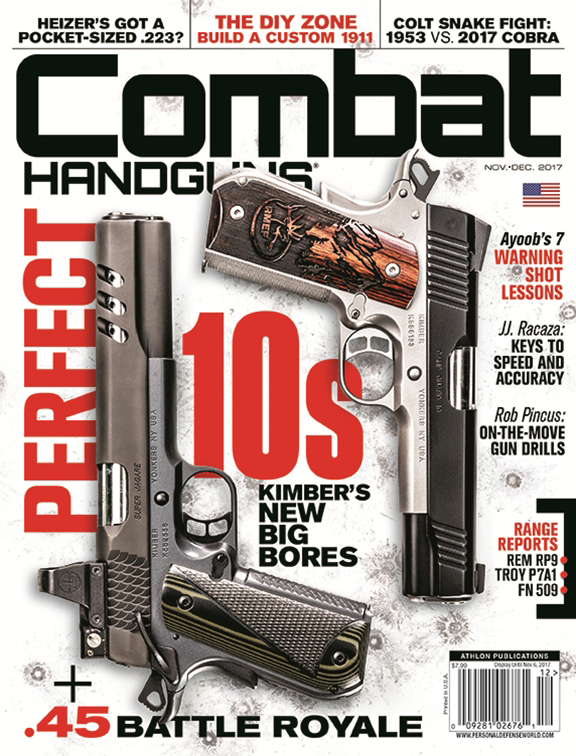 Combat-Handguns November 01, 2017 Issue Cover