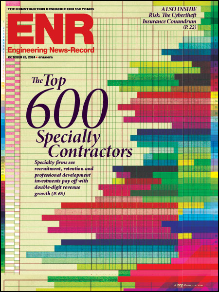 Engineering-News-Record October 28, 2024 Issue Cover