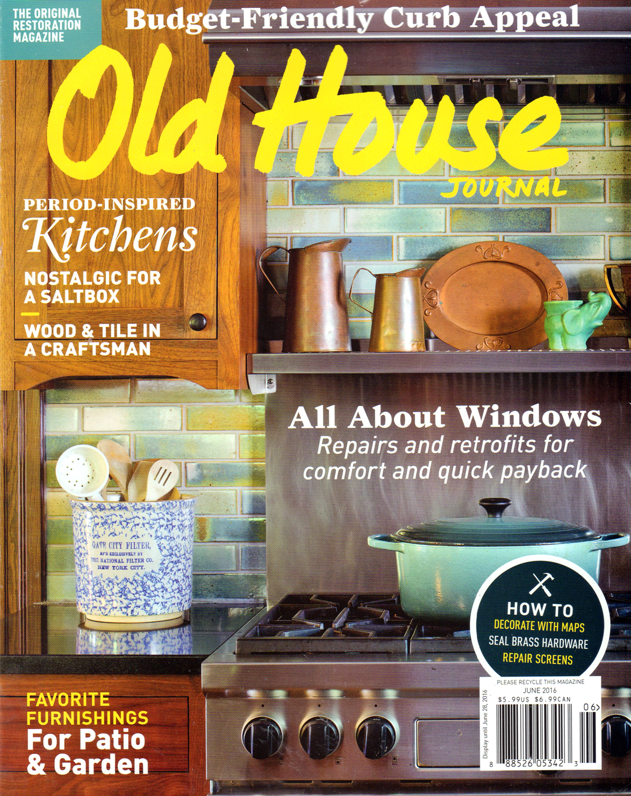 Old-House-Journal June 01, 2016 Issue Cover