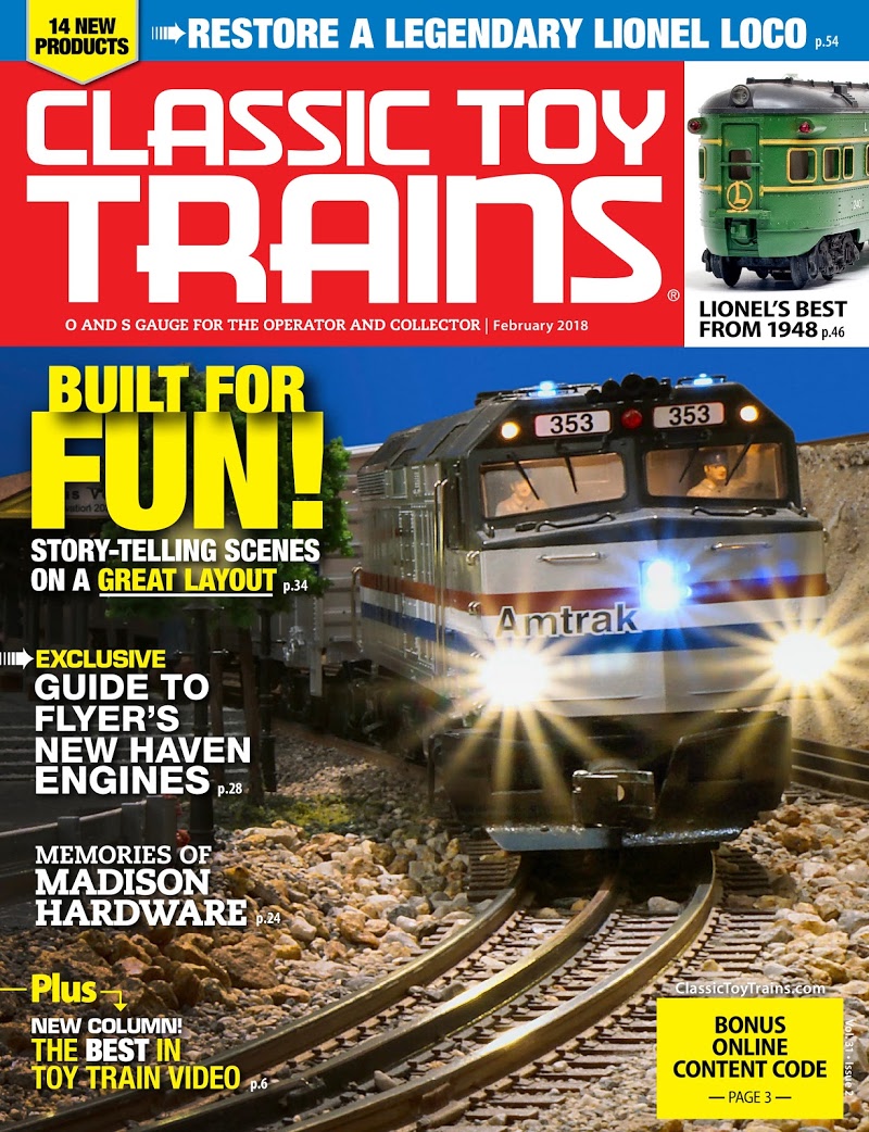 Classic-Toy-Trains February 01, 2018 Issue Cover