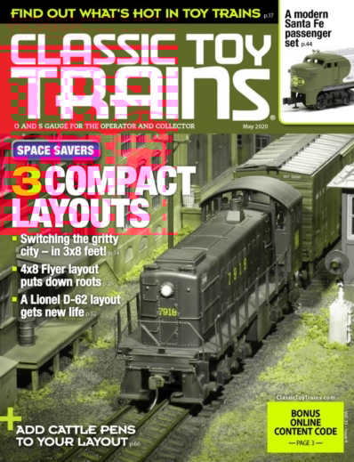 Classic Toy Trains May 01, 2020 Issue Cover