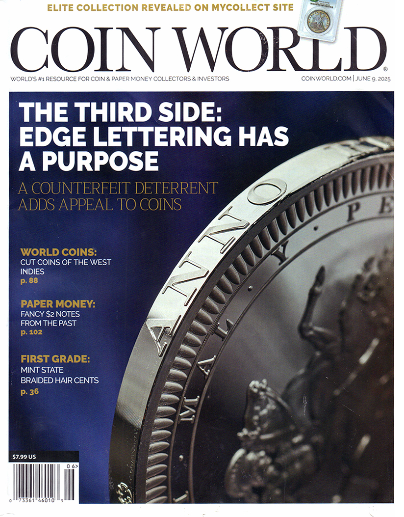 Coin-World-Weekly June 09, 2025 Issue Cover