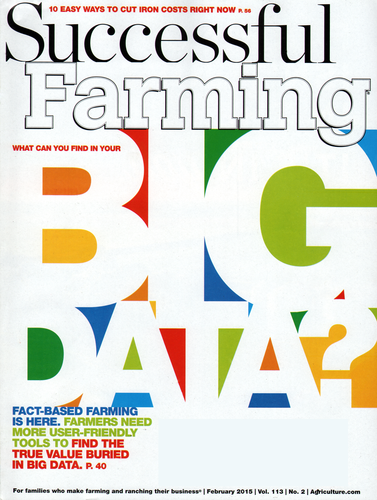 Successful-Farming February 01, 2015 Issue Cover