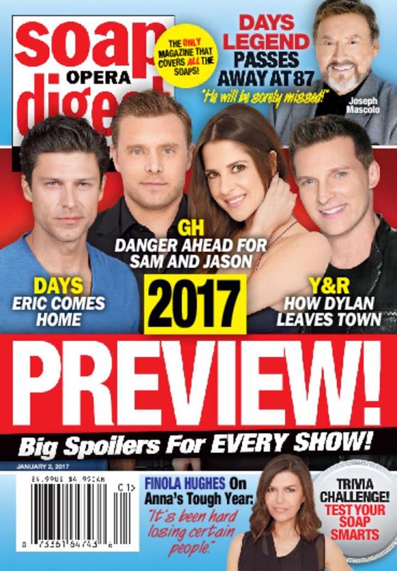 Soap-Opera-Digest January 02, 2017 Issue Cover